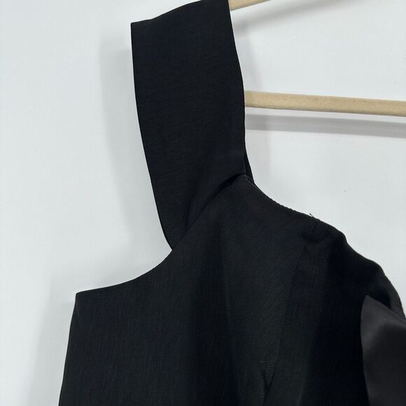 City Chic Womens Sexy Tux Jumpsuit Size L/20 Black Wedding Party Career Sleek - Picture 8 of 12